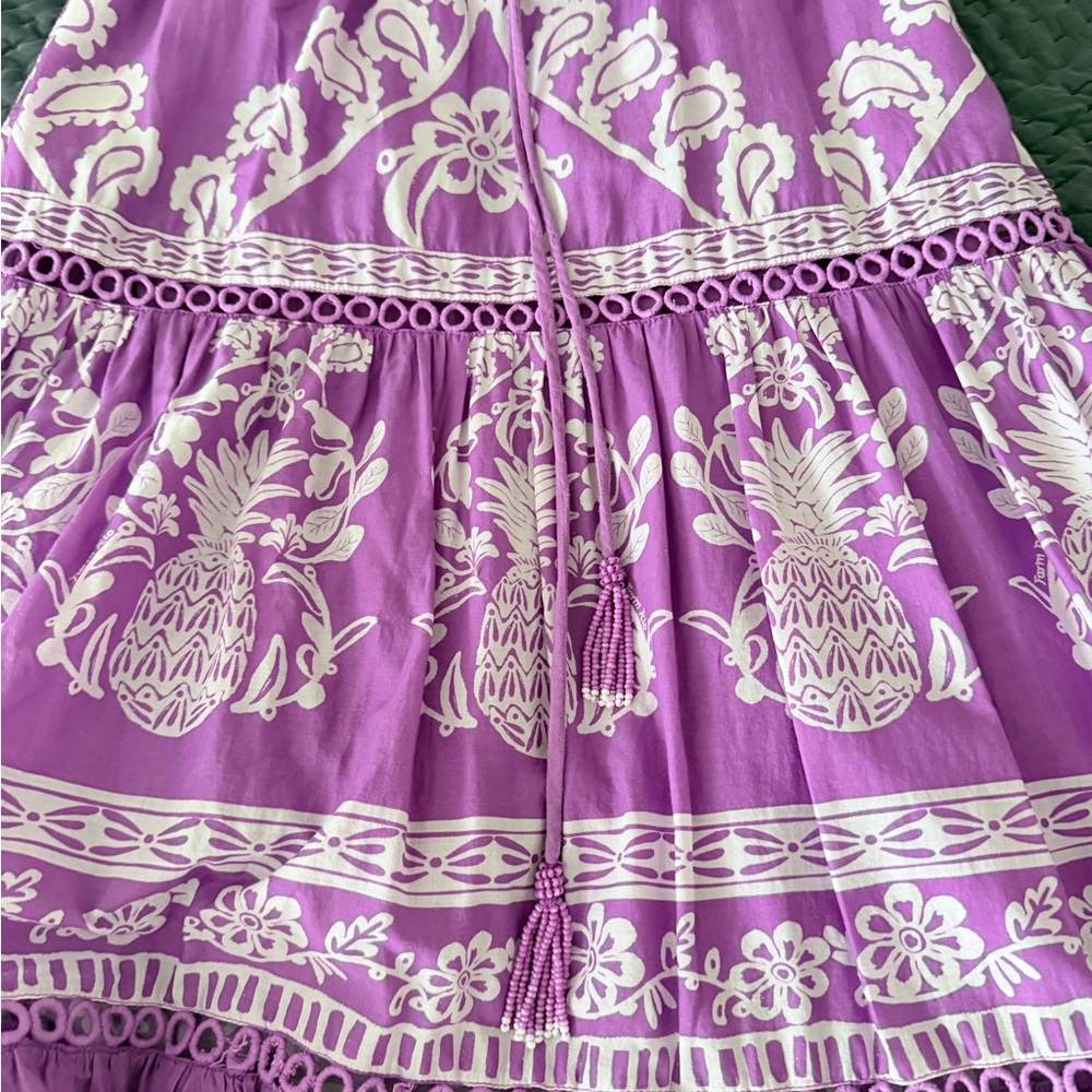 FARM Rio Purple Dress with White Floral Pattern - Picture 2 of 10